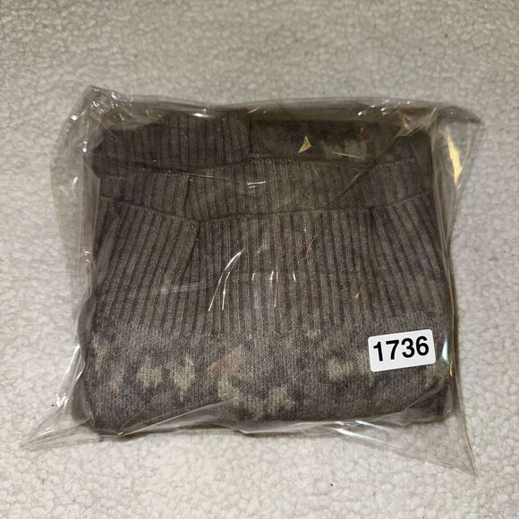 Athleta Hawthorne Wool Blend Cheetah Print Sweater Medium - Picture 14 of 14